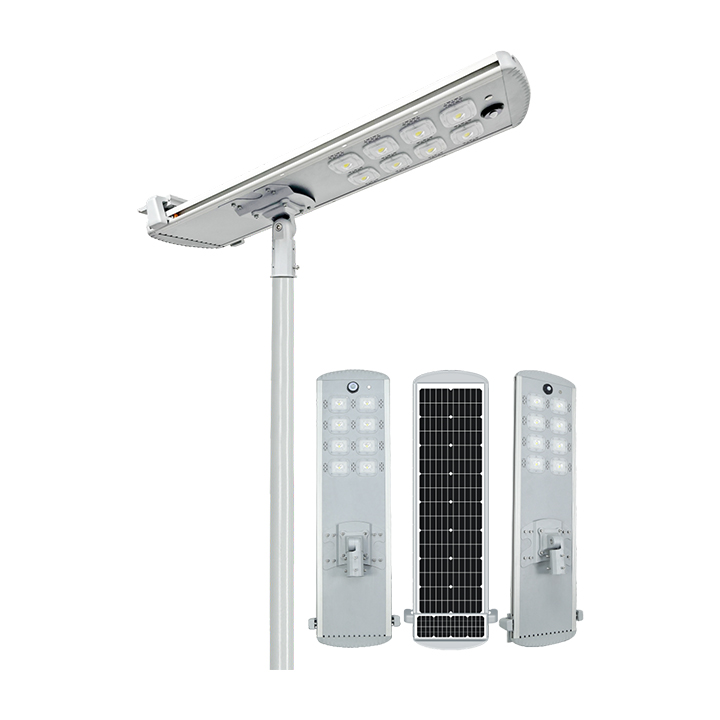High Efficiency 200Lm/W Integrated Solar LED Street Light