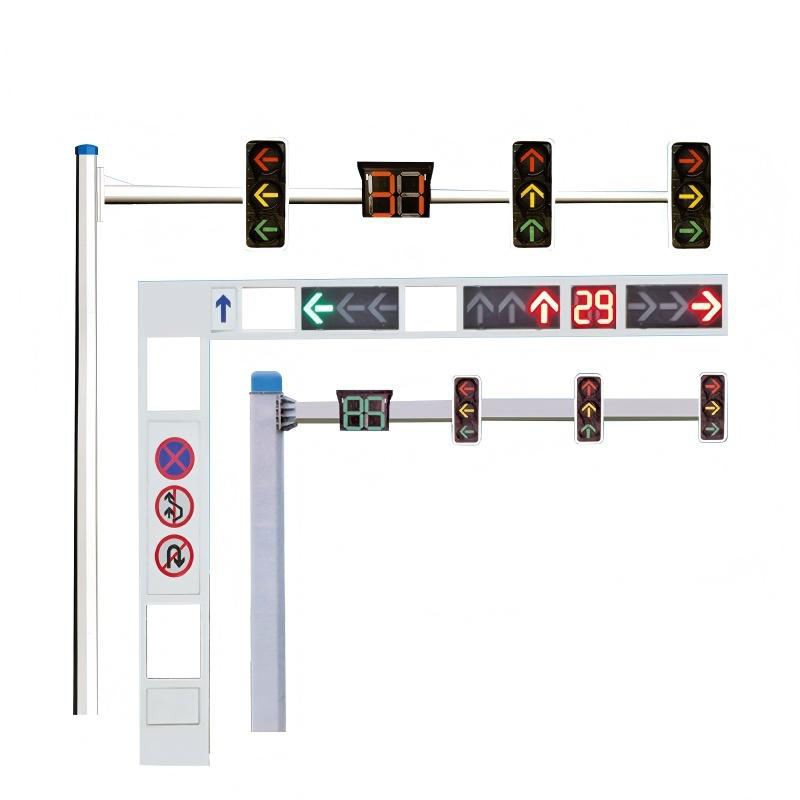 Traffic Light Mast Double Cantilever Arm for Road Junction Signal Control