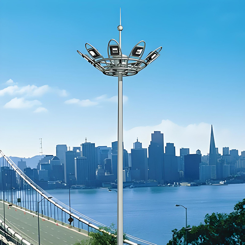 Steel Lifting Type Hot Dip Galvanized High Mast Light Pole