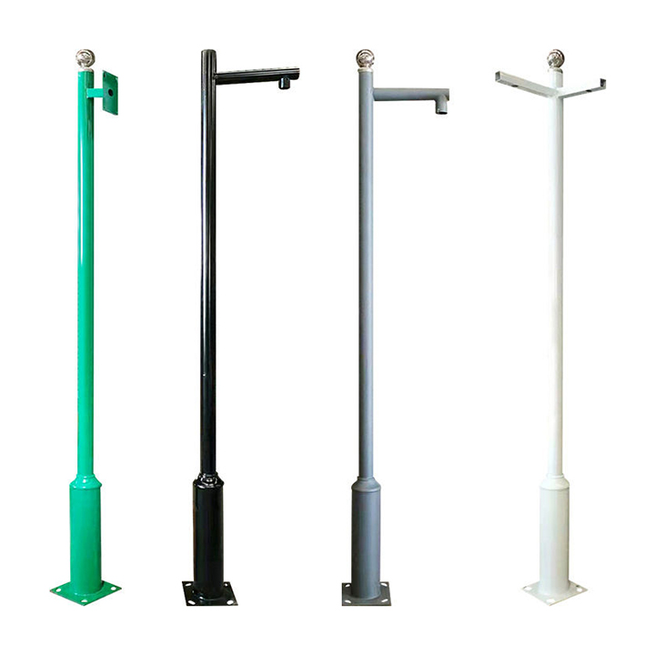 Traffic Camera Pole L Arm with Control Box for Urban Road Monitoring