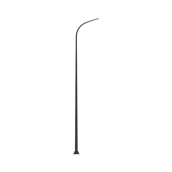Hot Dip Galvanized Tapered Outdoor Street Light Pole